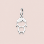 Pingente Prata Menina Vazado 518028