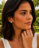 Anel Prata Oval Moissanite 30 pontos 314041
