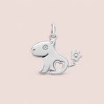Pingente Prata 925 Capivara Zircônia 518193