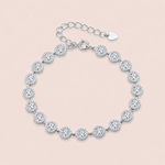 Pulseira Prata 925 Riviera Zircônia Redonda 1804548