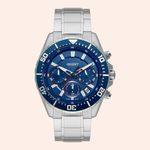 Relógio Orient SolarTec Elite Sea Prata e Azul MBSSC288/D1SX