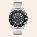 Relógio Orient SolarTec Elite Sea  Prata e Preto MBSSC288/P1SX