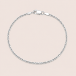 Pulseira Prata 925 Corda Adiamantado 1804572