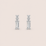Brinco Prata 925 Retângulo Zirconia 117193