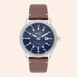 Relógio Orient SolarTech Prata e Azul MBSC1043/D2NX