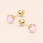 Brinco Ouro 18K Infantil Cálice 4mm 104813
