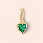 Pingente Ouro 18K Coração Zircônia 504427