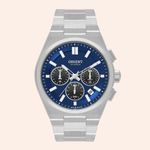 Relógio Orient SolarTech Eternal Prata e Azul MBSSC274/D1SX
