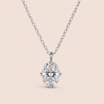 Gargantilha Prata 925 Moissanite Oval 150 Pontos 606042