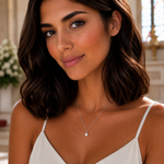 Gargantilha Prata 925 Moissanite Oval 150 Pontos 606042