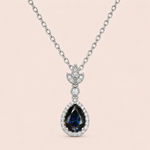 Gargantilha Prata 925 Moissanite Furta-cor 180 pontos Gota 606100