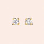 Brinco Ouro 18k Ponto de Luz Moissanite 20 Pontos 116930