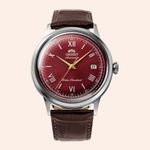 Relógio Orient Bambino Automático Contemporany Bordô RA-AC0026R30B