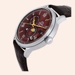 Relógio Orient Bambino Automático Sun & Moon RA-AK0807R30B
