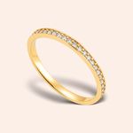Anel Ouro 18k Aparador Moissanite 314011