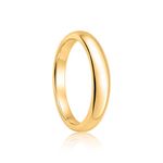 Par Aliança Ouro 18k Love Air Abaulada Anatômica 4mm Diamante 2Pts (800786/826)