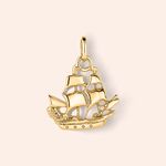 Pingente Ouro 18K Barco Vazado 504475