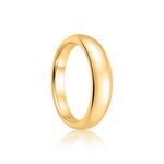 Par Aliança Ouro 18k Love Air Abaulada Anatômica 5mm Diamante 3 Pts (800787/827)