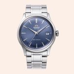 Relógio Orient Bambino Classic Automático Azul RA-AC0M10L30B