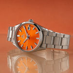 Relógio Orient Stretto Contemporary Automático Laranja RA-AC0R08Y30B