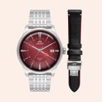 Relógio Orient Special Calibers GMT Automático Vermelho NH3SS019 W1SX 