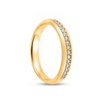 Par Aliança Ouro 18k Love Air Abaulada Anatômica 4mm Diamante 22,5 Pts (800786/802826)