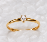 Anel Ouro 18k Solitário Moissanite
