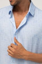 CAMISA CASUAL MANGA CURTA ADULTO FADE HORIZON 