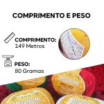 FIO AMIGURUMI BRILHO 80G CIRCULO