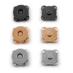 BOTAO IMANTADO COSTURA 14MM 6 UNIDADES CIRCULO