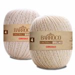 BARBANTE BARROCO NATURAL BRILHO 400G 4 CIRCULO