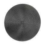 TELA PLASTICA REDONDA 23.5CM RO.152866 PRETO ROMA AVIAMENTOS