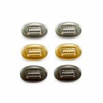 FECHO DE BOLSA  METAL OVAL 1 UNIDADE CIRCULO