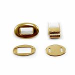 FECHO DE BOLSA  METAL OVAL 1 UNIDADE CIRCULO