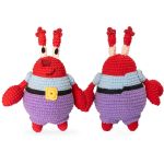 KIT AMIGURUMI COLECAO BOB ESPONJA LINHAS CORRENTE