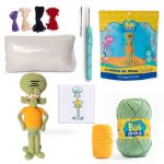 KIT AMIGURUMI COLECAO BOB ESPONJA LINHAS CORRENTE
