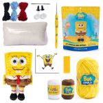 KIT AMIGURUMI COLECAO BOB ESPONJA LINHAS CORRENTE