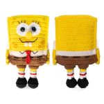 KIT AMIGURUMI COLECAO BOB ESPONJA LINHAS CORRENTE