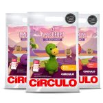 KIT AMIGURUMI COLECAO DINOS CIRCULO