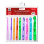 KIT AGULHAS DE CROCHE ACRILICO 3.0-12.0MM - COR 10 CIRCULO