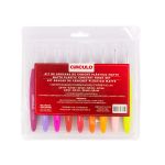 KIT AGULHA DE CROCHE PLASTICO MATTE - COR 10 CIRCULO
