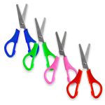 TESOURA ESCOLAR 13CM INOX CABO COLORIDO GATTE