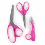 KIT TESOURA COMFORT 3 UNIDADES COR 20 ROSA CIRCULO.