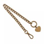 ALCA DE BOLSA CORRENTE 30CM COM MOSQUETAO CORACAO