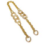 ALCA DE BOLSA CORRENTE COM ELOS RO.154459 50CM DOURADO ROMA AVIAMENTOS