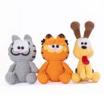 KIT AMIGURUMI COLECAO GARFIELD LINHAS CORRENTE