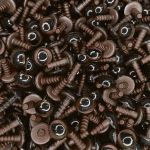OLHOS PARA AMIGURUMI PMMG N.11 MARROM 10 PARES