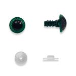 OLHOS PARA AMIGURUMI N.13 VERDE GLITTER 10 PARES