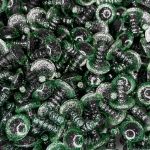 OLHOS PARA AMIGURUMI N.13 VERDE GLITTER 10 PARES