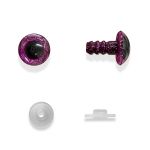 OLHOS PARA AMIGURUMI N.13 ROSA GLITER 10 PARES